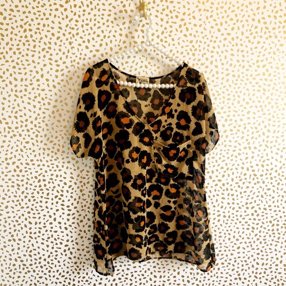 Show Me Your MuMu Tops - Show Me Your Mumu Leopard Sheer Top